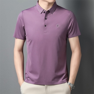 短袖T恤上衣服男士夏季新款中青年男装翻领休闲polo时尚百搭男装,冬天孕妇穿搭夏季微胖图片