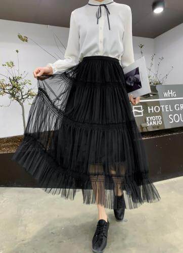 2021春季网纱半裙，女装半身裙，曼希野