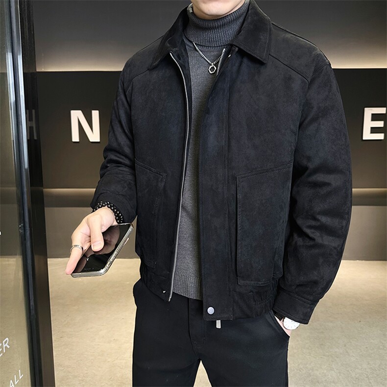 标50绒男士翻领麂皮绒羽绒服休闲外套8126-P235(控券后318),男装羽绒服,电商B328