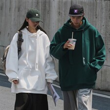 22秋装新品情侣卫衣连帽卫衣简约绣花外套宽松上衣G1017P68女，女装短外套，电商A339