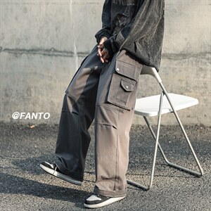 CF05-P60控78 M-5XL 棉 多口袋拖地工装裤图片