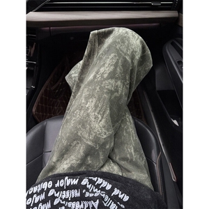 B221 美式ins高街暗黑宽松直筒迷彩牛仔裤LK24409-特P45控78图片