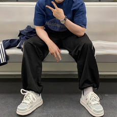 运动裤休闲阔腿裤男女春夏轻薄防晒潮牌街头直筒长裤K220，男装防晒衣，星座1116A（原606A-3）