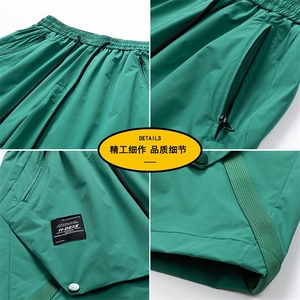 夏季高品工装短款男纯色宽松大码潮牌五分裤DSA157-1-D609-特P40图片