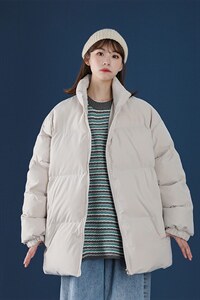 冬季外套青少年中性风棉衣休闲纯色百搭男女上衣A177-M288-P50图片
