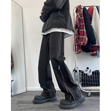 抖音品质春季新款机能拉链拼接宽松冲锋裤B315-K24025-p50控78，男装休闲裤，电商B315