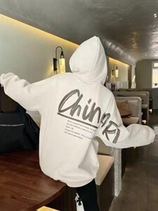现货秋季款：潮流新款戴帽卫衣图片