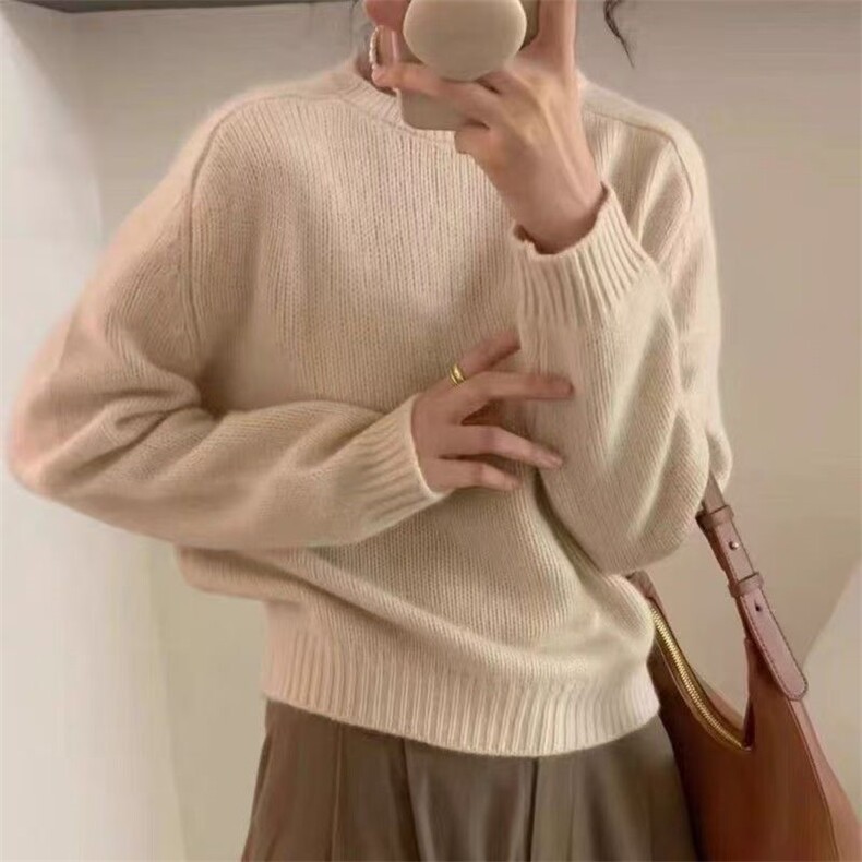 2024秋冬新款羊毛女士马鞍肩羊毛衫,女装羊毛衫,胜酷羊绒