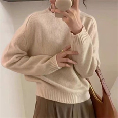 2024秋冬新款羊毛女士马鞍肩羊毛衫，女装羊毛衫，胜酷羊绒