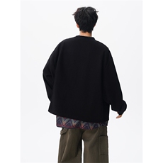 KS10157-特批60控108新款开衫休闲上衣设计感两件套复古大码卫衣，男装卫衣，电商A059
