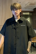 ！2025夏季新款男士风短袖衬衫情侣中式衬衣CS103特P33，男装衬衫，电商B220