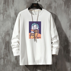 TX3042-P25 圆领印花长袖t恤加肥加大码上衣服图片
