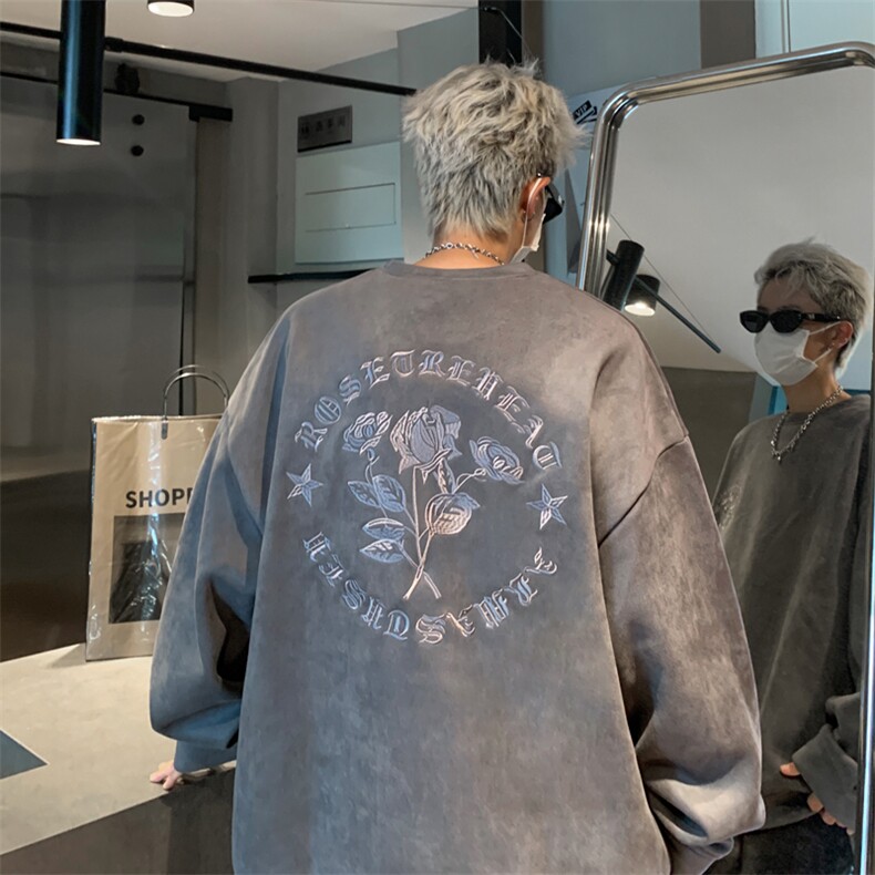 B359-YL9012特P50限价78美式万针刺绣重磅男女秋季学生卫衣,男装卫衣,电商B359