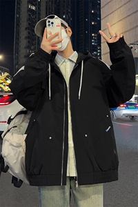 现货8507-P70大码控118春季大码户外连帽夹克外套图片