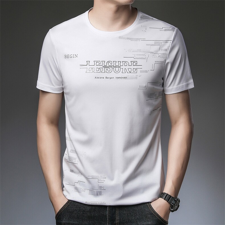 AC3805钱塘2020-3夏季男士精品短袖圆领休闲T恤P48,男装T恤,钱塘207-3