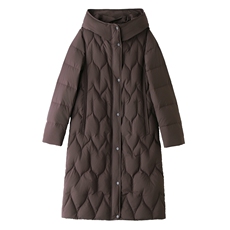 韩系轻薄保暖棉袄外套加长款直筒鸭绒羽绒服冬季女小个子，女装羽绒服，阿舍尔精品