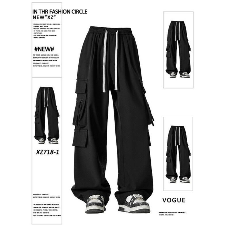 宽松挺括潮牌机能质感冲锋美式潮流工装裤K1230特批-3568，男装工装外套，星座718-1