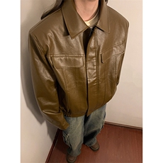 1中性工装情侣女潮机车皮夹克大码M-5XL外套男JK77869P85控138，女装短外套，星座226-2