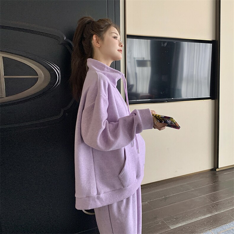2025秋季新款紫色运动套装2C053/款号766/P150/K228,女装套装/套裙,2C053