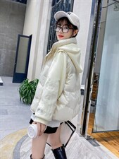 羽绒服拼接假两件，女装羽绒服，湘怡服饰