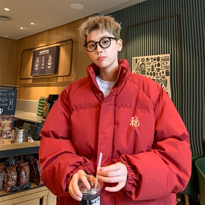 现货 抖音得物可供视频 冬季三防加厚羽绒棉衣外套面包棉服 81154图片
