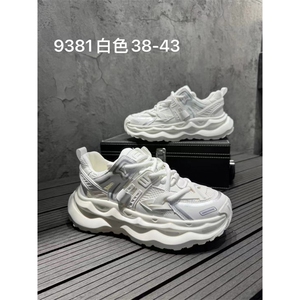 9381时尚男士老爹鞋厚底运动鞋潮透气网鞋图片