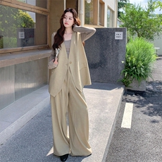 已出货25秋季新品老钱风宽松马甲两件套5503-P185-K289，女装套装/套裙，2C305