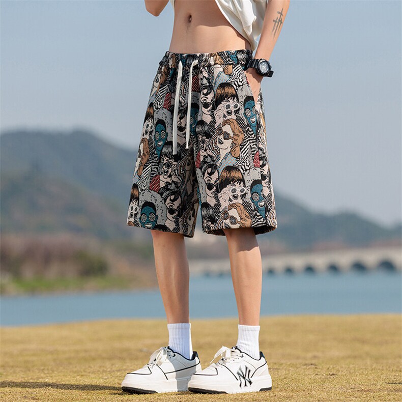 K203-P32控49新款现货夏季提花男士休闲短裤,男装牛仔裤,星座209-1