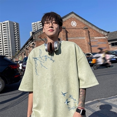 量大优供视频重磅麂皮绒短袖T恤男JPDX208-特P19，男装T恤，电商B367