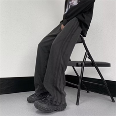 美式vibe高街裤子ins潮口袋设计工装牛仔裤男秋冬潮牌垂感，男装牛仔裤，星座716-4