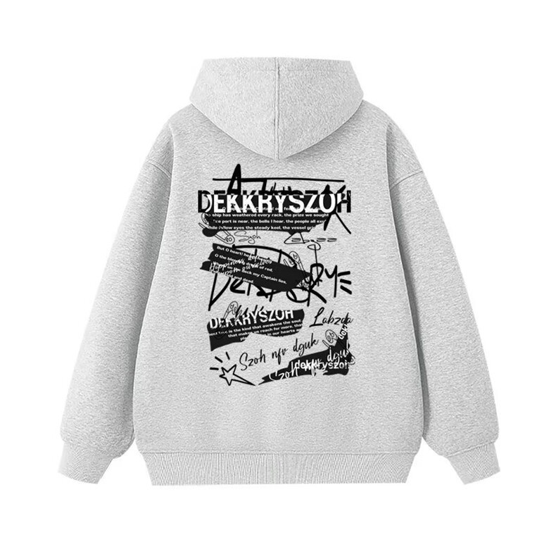 卫衣男连帽春秋季ins港风宽松潮牌字母印花百搭外套2025年新款，女装短外套，星座1210-1