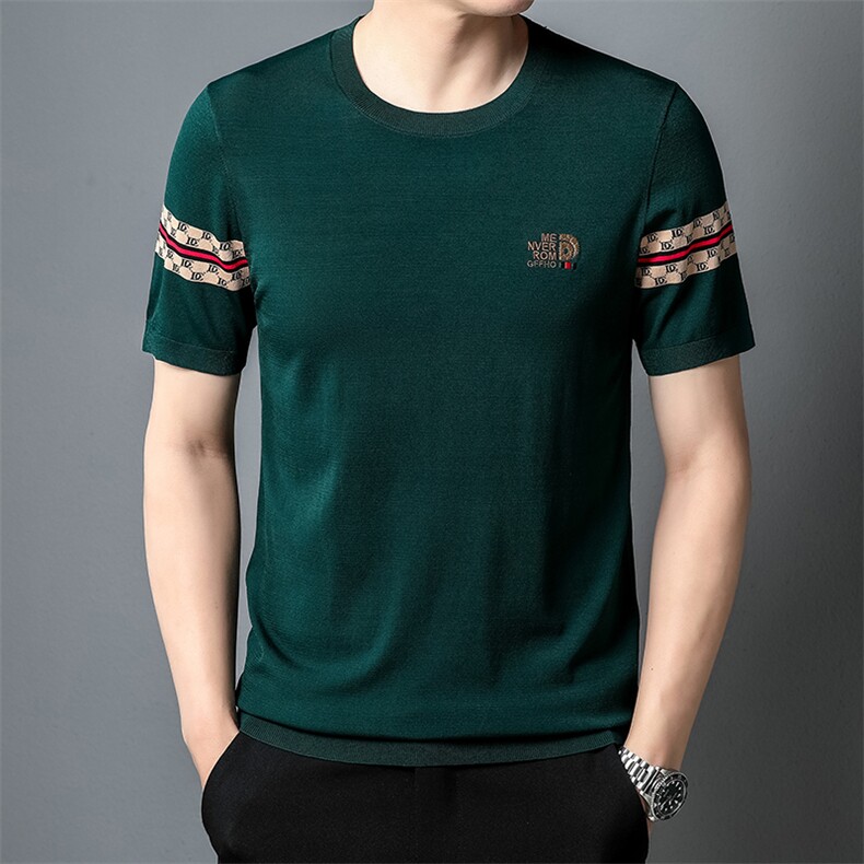 AK8578钱塘2020-3夏季新款男士时尚气质圆领精品短袖T恤P86图片