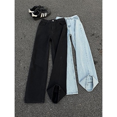 xz116-k1029-P35-网络图现货弯刀裤大码拼接现货牛仔裤，男装牛仔裤，星座116