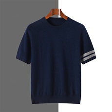 男士夏季简约休闲百搭舒适BT短袖，男装T恤，牧绒家园