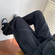美式机能冲锋裤男秋款ins高街宽松工装裤休闲长裤K059-P45，男装休闲裤，星座308B-1