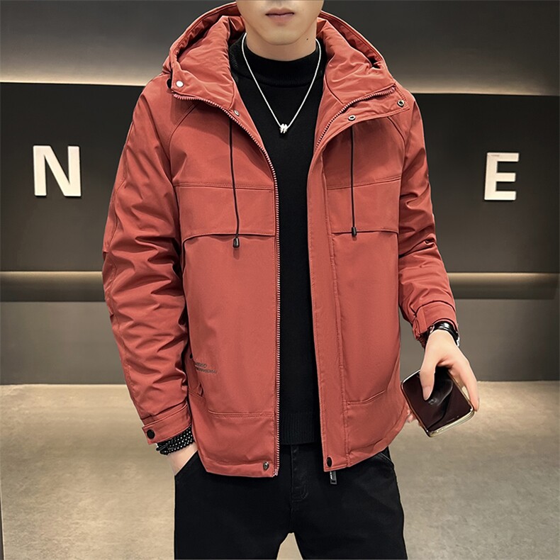 秋冬加棉加厚大码外套男士帅气连帽夹克潮流时尚男棉衣ZY803-P80,男装夹克,星座310B-3