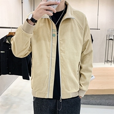 男士春新款夹克潮流帅气灯芯绒休闲外套潮牌DT，男装夹克，电商A102
