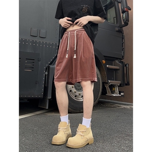 A178 男女同款冰丝速干短裤休闲夏季外穿宽松休闲裤DK161-P28图片
