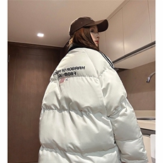EQ336美式潮流拼接撞色潮流冬季面包服外套男女情侣装棉衣2023，男装棉衣，电商C306-1