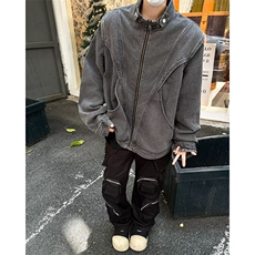 美式高街解构做旧牛仔外套男春款宽松潮流立领夹克JK2170-P78，男装夹克，星座308B-2