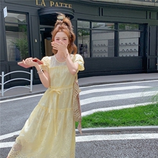 新品现货2025夏装刺绣连衣裙2C116-2528-P145-K198，女装连衣裙，2C116