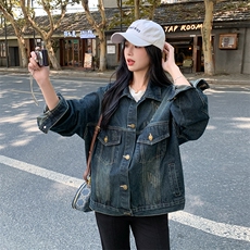 新款现货主推牛仔外套9872-P125-K178，女装短外套，2C129