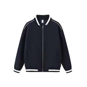 重磅420克boxy短款立领开衫棒球服液态棉爽滑外套男D9899-P68图片