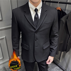 冬季加厚加绒保暖~高级感西装套装男士西服三件套SJT3001-P265，男装西服套装，电商A213