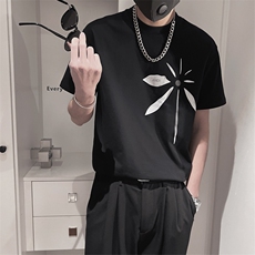 印花风车花常规班型T恤，男装T恤，电商A216