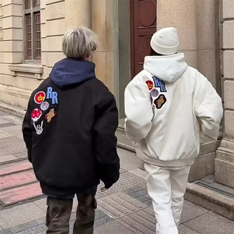 2025春秋痞帅外套男ins高街潮牌港风日系原宿风宽松夹克W6550-P65,男装夹克,星座412-1