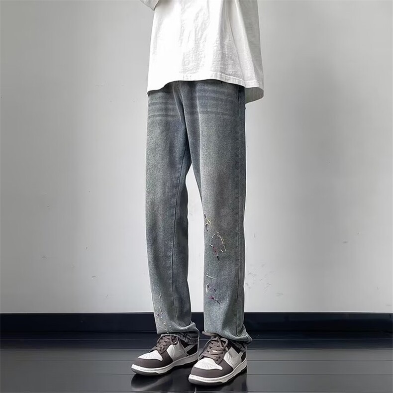 美式牛仔裤男款秋季长裤潮E0060P50,男装牛仔裤,星座1116-2