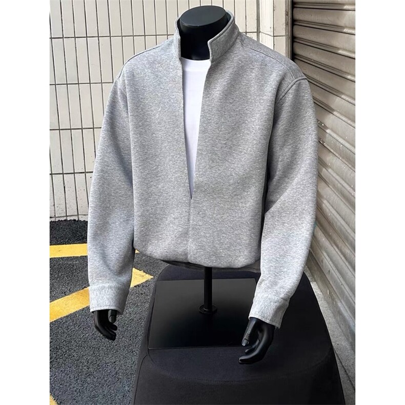 网图现货假两件层次感立领卫衣套装上衣W202-P68卫裤KK303-P50,男装休闲套装,星座1213