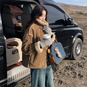 冬装现货简约皮毛一体短外套  2C239-S27-P195-K298图片
