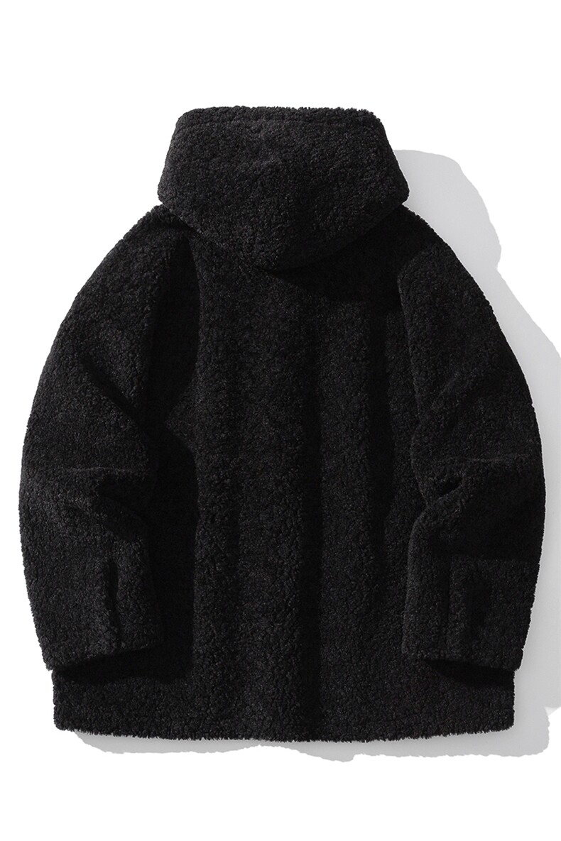 白底派克服连帽大口袋皮毛一体棉衣男轻奢棉服男77940P158控218,男装棉衣,星座226-1
